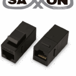 SAXXON M225 - Cople RJ45 / RJ45 Hembra a RJ45 hembra / CAT 5E / Color negro