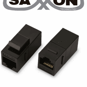 SAXXON M225 - Cople RJ45 / RJ45 Hembra a RJ45 hembra / CAT 5E / Color negro