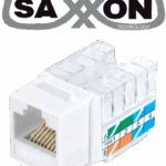 SAXXON M265C5W - Modulo jack keystone RJ45 / 8 Hilos / CAT 5E / Compatible con calibres AWG 22-26 / Color blanco