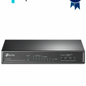 TP-LINK TL-SF1008P -Switch PoE no administrable con 8 puertos Fast Ethernet, que incluye 4 puertos PoE AF y AT. Ofrece un presupuesto PoE de hasta 66W y soporta modo extendido para conexiones de hasta 250m de longitud.