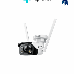 TP-LINK  C340-W(4mm) -Cámara IP tipo bala Wi-Fi full color para exteriores de 4 MP, lente fija de 4 mm, micrófono incorporado, altavoz, ranura micro-SD, IP66.