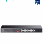TP-LINK TL-SG1218MP - Switch no administrable de 16 puertos 10/100/1000Mbps y PoE af/at con 2 puertos SFP hasta 250W.