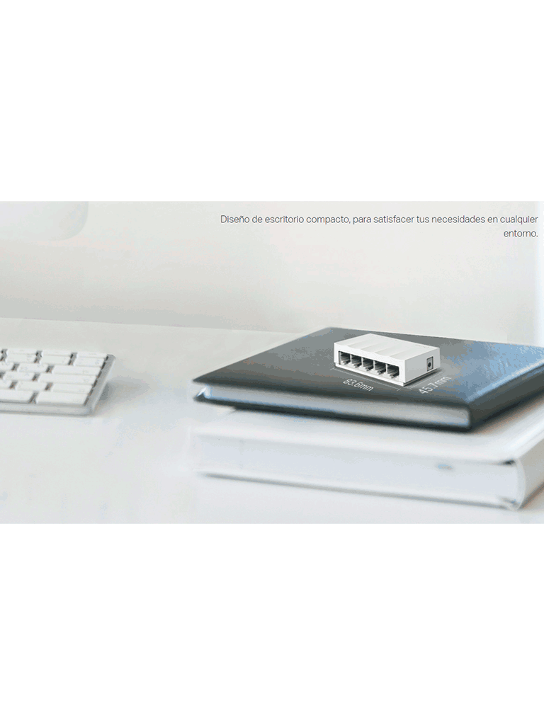 TP-LINK LS1005 - Switch Litewave no administrable de escritorio con 5 puertos fast ethernet RJ45 10/100Mbps. Diseño compacto y plug & play. - Image 2