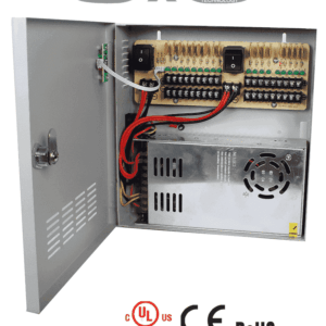 SAXXON PSU1230D18 - Fuente de Poder Profesional de 12 vcd / 30 Ampers/ Para 18 Camaras/ 1.67 Amperes por Canal/ Protección contra Sobrecargas/ Certificación UL/