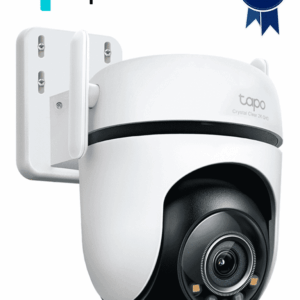 TP-LINK - Tapo C520WS - Cámara Wi-Fi, PT 360º de seguridad para exteriores, 4MP (2560 x 1440 px), audio bidireccional, Detección de movimiento,  Detección de personas, de mascotas, y vehículos, Detección de cruce de línea, Compatible con Alexa y Google
