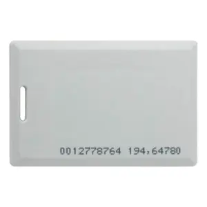 ZKTECO IDCARDKR2K - Tarjeta ID con Frecuencia de 125 kHz, Tipo Clamshell (Perforada y Con Grosor de 1.88 mm) con Folio Impreso