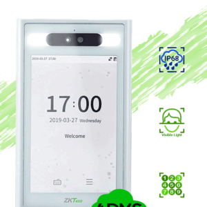 ZKTECO ELITEACCESS - Terminal de Reconocimiento Facial Robusto en 0.3 s/ 30,000 Rostros/ TCP/IP/ Uso Exterior/ Climas Extremos de -30 °C a 60 °C/ IP68/ IK04/ LICENCIA GRATUITA BIOACCESS ZKT0740006