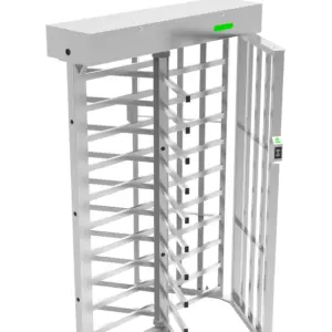ZKTECO FHT3300 - Torniquete modular de Altura Completa, Acero Inoxidable SUS304, IP54, Compatible con 110 / 220 Vca, 3 Barras de Giro, Alta Durabilidad (1 Millón de Ciclos), Capacidad de 20 Personas por Minuto
