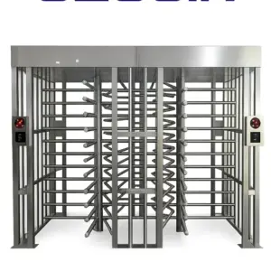 WEJOIN WJFTH613B - Torniquete de Cuerpo Completo Full Height Doble Carril para Control de Acceso / Uso Exterior / Compatible con RFID, Huella y QR / Seguridad Industrial / 5 Millones de Ciclos