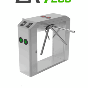 ZKTECO TS2200PRO - Torniquete Trípode Doble Carril Bidireccional / Semiautomático / Acero Inoxidable / Indicadores LED / 110V / Exterior Protegido / Requiere lectores y Panel