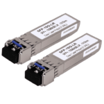 TCE - SFP+-10G-LR - Par de Transceptores de fibra óptica SFP monomodo / 1310nm / DDM / Conector LC Dual / mini-Gbic / Velocidad de 1.25 a 10 Gbps / Hasta 20 KM de conexión