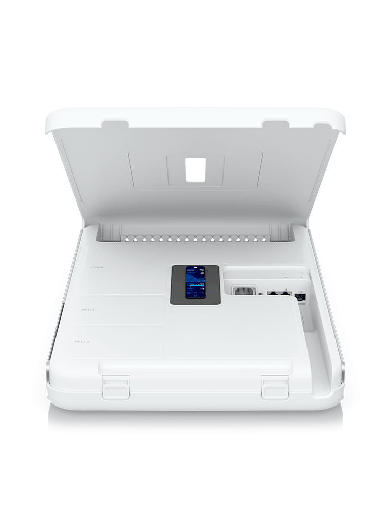 UBIQUITI UDW - Dream Wall , Ruteador todo en uno , administre todas las aplicaciones de UniFi , Switch 17 puertos GbE POE , WiFi 6 MU-MIMO 4x4 , 128 GB SSD interno expandible , Balanceo de cargas o failover/ 2 WAN (2.5 GbE y 10G SFP+). - Image 2