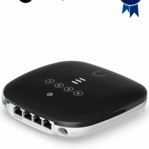 UBIQUITI UF-WIFI - UFiber WiFi 802.11n GPON ONU, Unidad de Red Óptica con 1 puerto WAN GPON (SC/APC) y 4 puertos LAN Gigabit Ethernet.