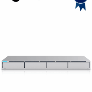 Ubiquiti UNVR - NVR Empresarial UniFi Protect recomendado para 15 cámaras 4K o 50 cámaras Full HD, con 4 bahías de disco duro, puerto Gigabit RJ-45 y configuración RAID 1 o RAID 5 automática.
