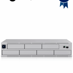 UBIQUITI UNVR-PRO - NVR UniFi Protect , 7 bahías de disco duro de 2,5 "/ 3,5" de 8TB c/u , almacena hasta 20 cámaras 4k o 60 cámaras 1080p , pantalla táctil , 1 puerto 10G SFP+ , 1 puerto GbE RJ45 , Configuración automatizada de RAID 1, 5 o 10 HDD.