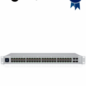 UBIQUITI USW-48 UniFi Switch Capa 2 de 48 puertos 10/100/1000 Mbps más 4 puertos 1G SFP, con pantalla informativa.