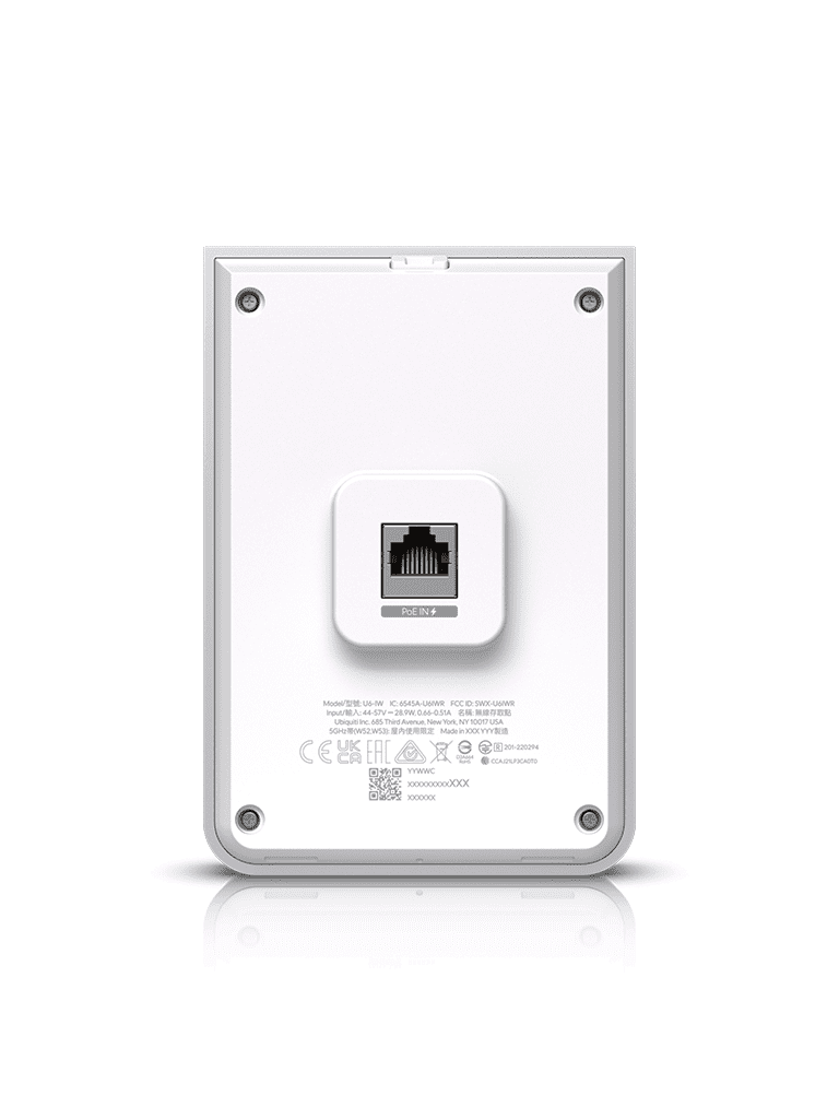 UBIQUITI U6-IW - Punto de Acceso para pared WiFi 6/ Frecuencia de operación 2.4GHz y 5GHz/ Capacidad de transmisión de hasta 5.3Gbps/ 4 Puertos secundarios RJ-45 - Image 5