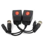 SAXXON VB-04 - Par de transceptores 4K para video y energía, con entradas RJ45, 4K hasta 150m con CVI, 4MP y 2MP hasta 250m