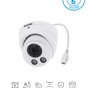 VIVOTEK IT9388-HT - Camara IP domo exterior 5 Megapixeles / H.265/ Lente Varifocal Remoto 2.8-12mm / WDR Pro/ Protección IP66,IK10/ Visión SNV/ Smart IR 30 mts / Micrófono Integrado/Ciberseguridad Trend Micro/ Smart Stream III/ ONVIF