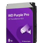 WESTERN DIGITAL WD8002PURP - Disco Duro de 8TB Purple PRO / Especial para Videovigilancia con IA / Tecnología IA AllFrame/ Interface: Sata 6 Gb/s/ Cache 256 MB/ Hasta 64 Cámaras/ 32 Secuencias de IA para Análisis de Aprendizaje Profundo