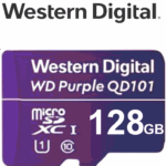WESTERN WDD128G1P0C- Memoria de 128GB Micro SDXC/ Linea Purple/ Clase 10 U1/ Lectura 50MB/ Escritura 40MB/ Especializada para Videovigilancia