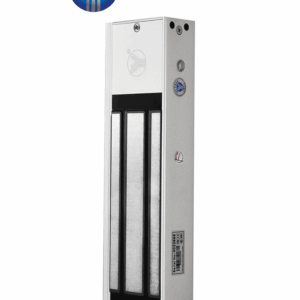 YLI YM750NTLED - Cerradura Magnética 750 kg o 1500 Lb de Fuerza de Sujeción / Indicador Led / Uso Interior / Retardo de tiempo / Voltaje Dual 12v/24 VDC / Compatible con Soporte MBK750ZL
