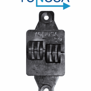 YONUSA AP101 - Aislador de paso cuadrado para cercas electricas, materiales polipropileno y policarbonato, proteccion contra rayos UV, agua, humedad y polvo/ Resistencia mecanica de 7.5 hasta 10.2 kg
