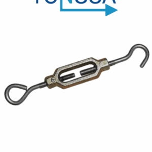 YONUSA TEN532Z - Tensor para líneas de cercas eléctricas YONUSA, hechos de aleación de zinc, alta resistencia a la corrosión, armellas y gacho de alambre pulido calibre 10/ Resistencia de 70 Kg
