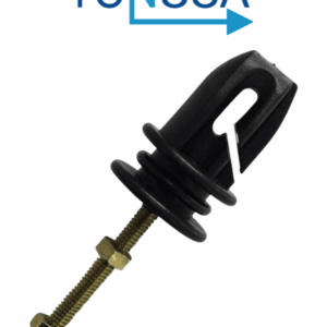 YONUSA AP401 - Aislador 3 en 1 realiza funcion de aislador Paso, esquina y tensor para cercos electricos / Resistente a la corrosión / Resistencia de tensión de 70 a 120 Kgs