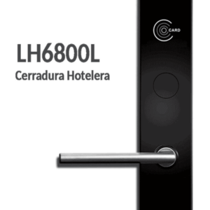 ZKTECO LH6800L- Cerradura Izquierda para Hotel con Tecnología MIFARE 13.56 MHz, Compatible con Puertas de 35 a 45 mm de Grosor, Fabricada en Aleación de Zinc, Capacidad de Registro de 224 Eventos