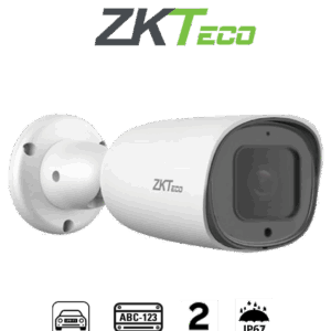 ZKTECO BL852Q38ALP - Cámara IP Bullet para reconocimiento de placas / Software LPR integrado / Lente Motorizado / Resolución 2MP / POE / IP67 / Audio / Alarma / Ranura para tarjeta SD