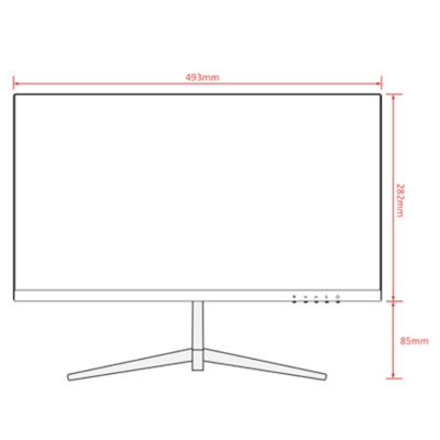 ZKTECO ZD222KA - Monitor LED Full HD de 22 pulgadas / Resolución 1920 x 1080 / Retroiluminación DLED / 1 Entrada de video HDMI y 1 VGA / Ángulo de Visión Horizontal 178° / Soporte VESA / Incluye Cable HDMI / Ideal para hogar y oficina - Image 2
