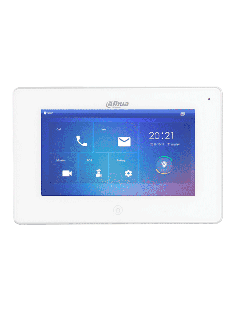 DAHUA KTW01 - Videoportero WiFi con monitor de 7", 6 entradas y 8 zonas de alarma, ranura MicroSD para grabación, cámara 2MP con WDR real e IR, controla 1 puerta, apertura con tarjeta. Seguridad avanzada y comodidad/ - Image 3
