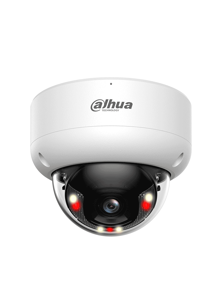 DAHUA DH-IPC-HDBW3249EP-AS-IL-0280B Cámara IP Domo Antivandálica de2MP/WizSense / Xinghan/SMD 4.0/IA SSA/ Iluminador dual inteligente/ AcuPick/ 2.8mm/ 100°/IR, luz cálida 40m/Micrófono incorporado/IP67/IK10/ E&S de Alarma y Audio/ Ranura MicroSD/ - Image 4