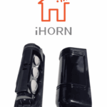 IHORN ABE100- Detector por triple haz de luz (fotocelda) / Distancia hasta 100 Mts / Velocidad de respuesta 50mS / 12 VDC compatible con paneles IHORN / RISCO / DSC / BOSCH.