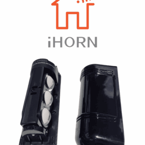 IHORN ABE100-  Detector por triple haz de luz (fotocelda) / Distancia hasta 100  Mts / Velocidad de respuesta 50mS / 12 VDC compatible con paneles IHORN / RISCO / DSC / BOSCH.
