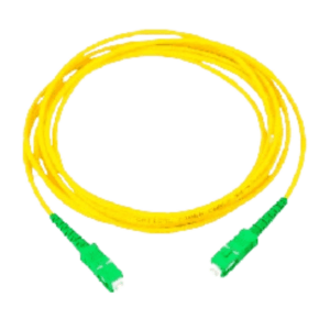 TCE - LMN-FO-SCA-SCA-03 - Jumper SC-SC Monomodo / APC / Simplex 2 mm / 3 metros / Amarillo