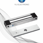 YLI YM350WS - Cerradura Magnética para Control de Acceso / Fuerza de Sujeción de 350 kg (800 lb) / Para puertas de madera, vidrio y metálicas / IP68 para uso exterior e interior
