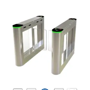ZKTECO SBTL300 -Barrera Peatonal Tipo Swing Bidirecc. /2 Chasis Acero SUS304/ Aleta Acrílico/ 110V/ Exterior Protegido/ 30 Personas x Min/ 2 mil. Ciclos/ Carril 75 cm/ Infrarrojos/ No cuenta con Lectores y Panel/ (AÑADE CARRILES CON SBTL320)