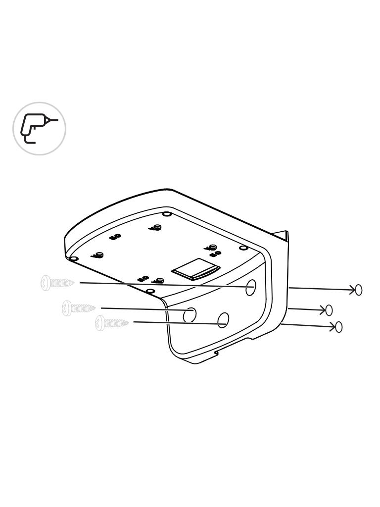 BOSCH V_NDA5070LWMT - Soporte Pared en L Para FLEXIDOME 5100i - Image 3