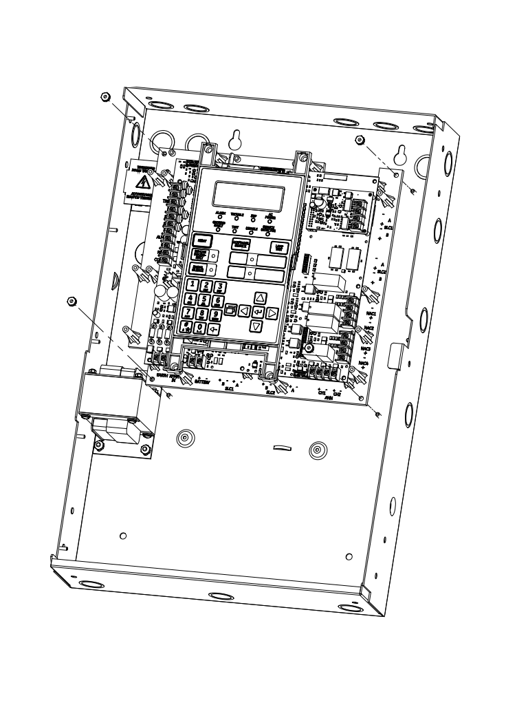 KIDDE F_FX64R2SP - Panel de Alarma Contra Incendio / Capacidad de 64 puntos / 2 NACs / Rojo / 230V / Español - Image 4