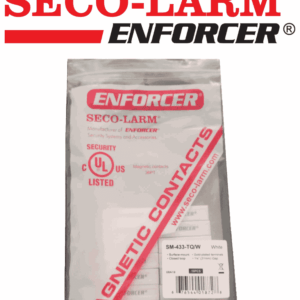 Seco-Larm 10PKW -Paquete de 10 Contactos magnéticos SM433TQ/W BLANCOS de sobreponer 1-1/4" (31mm) Gap Compatible paneles DSC / RISCO / BOSCH
