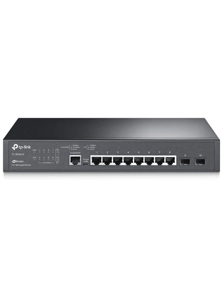 TP-LINK SG3210 - Switch JetStream administrable con 8 puertos 10/100/1000 Mbps y 2 puertos SFP, compatible con administración centralizada OMADA SDN. - Image 4