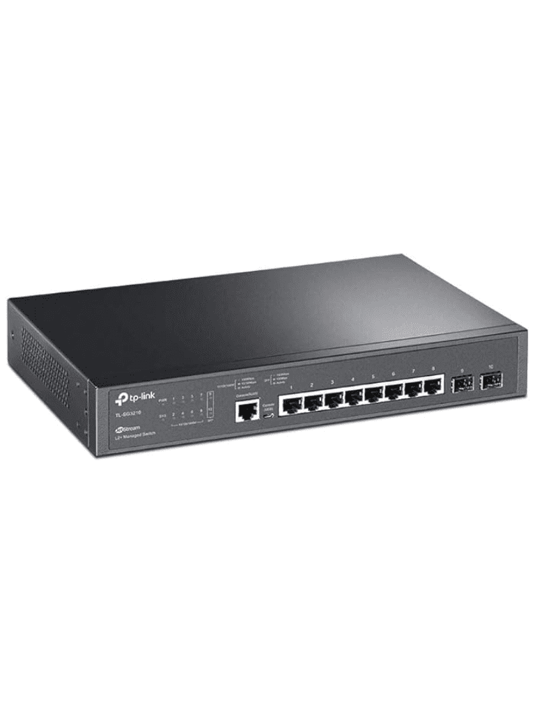 TP-LINK SG3210 - Switch JetStream administrable con 8 puertos 10/100/1000 Mbps y 2 puertos SFP, compatible con administración centralizada OMADA SDN. - Image 2
