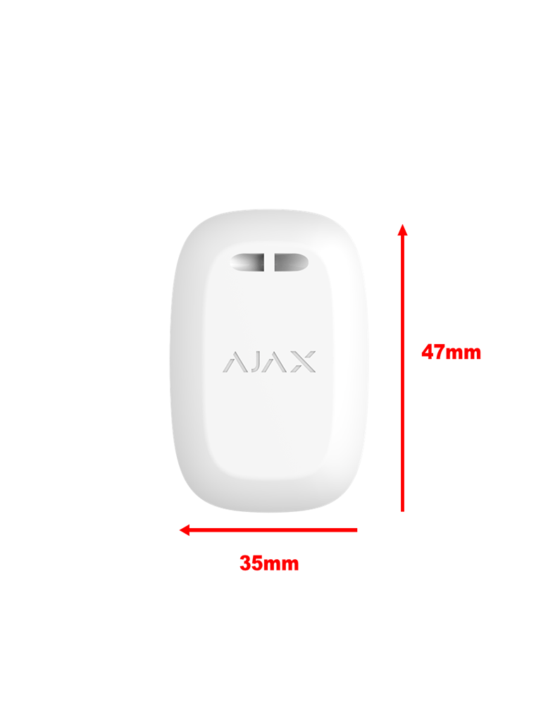 AJAX Button W - Botón inteligente multifuncional. Botón de pánico / Control de dispositivos de automatización / Silenciar alarmas de detectores de incendios. Color Blanco (28203.26.WH3) - Image 5