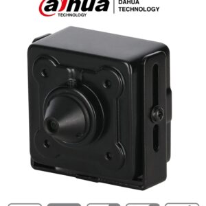 DAHUA HAC-HUM3201B-P - Cámara HDCVI Pinhole 1080p/2 Megapíxeles/ Lente de 2.8 MM/ 103 Grados de Apertura/ 1 Entrada de Audio/ WDR/ BLC/ HLC/ Starlight