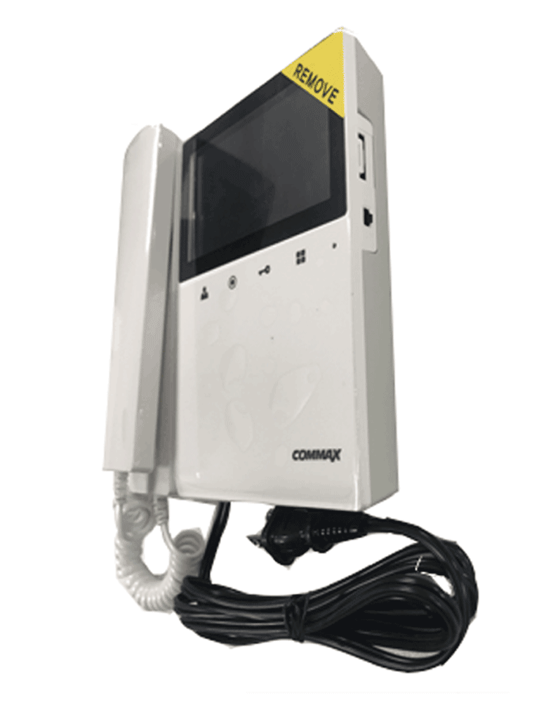 COMMAX CDV43K2 - Monitor para videoportero a color de 4.3 pulgadas con función de apertura de puerta, compatible con soluciones residenciales y departamentales, conexión a 4 hilos, frente de calle compatible modelo DRC40K - Image 2