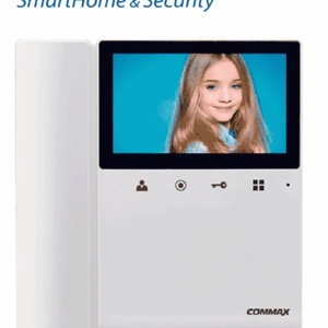 COMMAX CDV43K2 - Monitor para videoportero a color de 4.3 pulgadas con función de apertura de puerta, compatible con soluciones residenciales y departamentales, conexión a 4 hilos, frente de calle compatible modelo DRC40K
