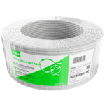 DAHUA PFM922I-5EUN-C-100 - Bobina de 100 metros de cable UTP Cat 5e, fabricado con conductores de aluminio revestidos de cobre (CCA), en color blanco. Ideal para uso en interiores, con cubierta FR-PVC retardante de flama