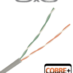 SAXXON OCAT3CCA - Bobina de Cable UTP Cat3/ 305 Metros/ CCA/ Color Gris/ Uso Interior/ 2 Pares/ Para Usos Multiples/